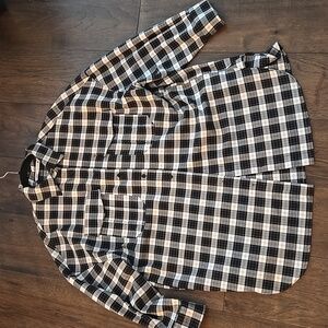 Zara Oversized Plaid Shirt